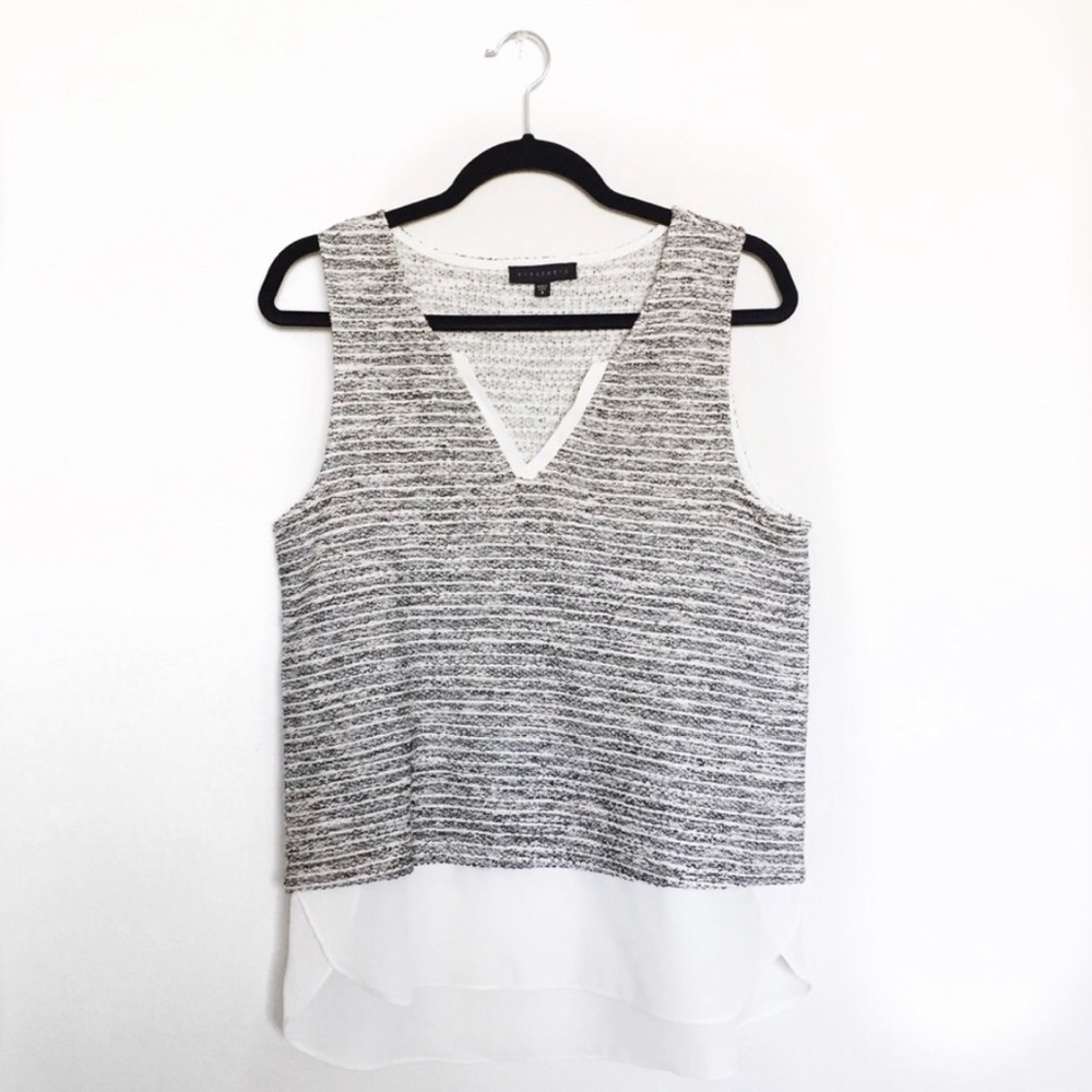 Anthropologie by Sanctuary tweed sleeveless v-neck